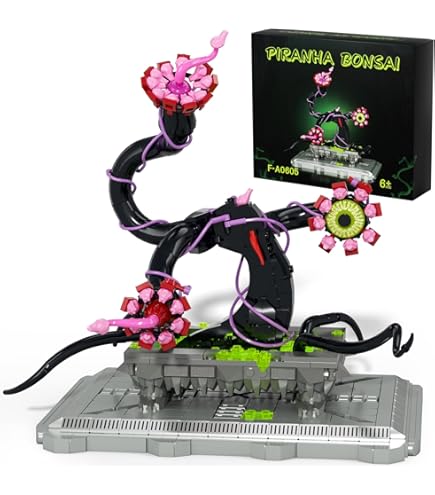 知育 ブロックAudrey II おもちゃ 組み立てキット 人食い花 Audrey II ブロック ピラニアフラワー 人食い植物 知育 おもちゃ