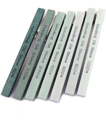 Green Round Oil Stone For Sharpening - 4 Pcs Abrasive Rods, 150x10mm, Boride Material, Works Wet Or Dry - View #2