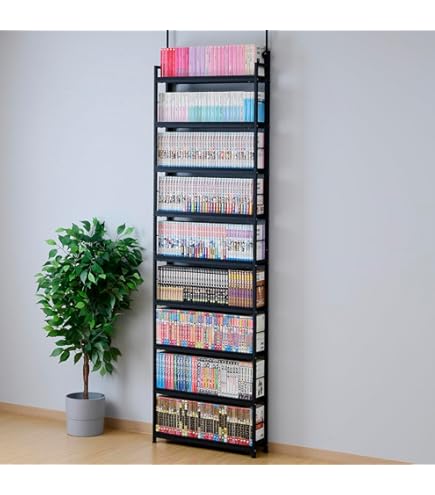 本棚(張り) 大容量スリム総耐荷重180kgRTRS-8015(AIV/SWH) Amazon｜[山善] 本棚 (突っ張り) 大容量 スリム 全体耐荷重180㎏ 幅41