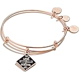 Alex and Ani Soul Sisters Expandable Bangle Bracelet for Women, Best Friends Charm, 2 to 3.5 in