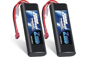 ゼエエ Zeee 7.2V リチウムイオン電池 Li-ion Battery 2000mAh 7.2V 25C Tプラグ付き RCバッテリー ラジコン製品バッテリー RCカー用 RCトラック用など 2パック