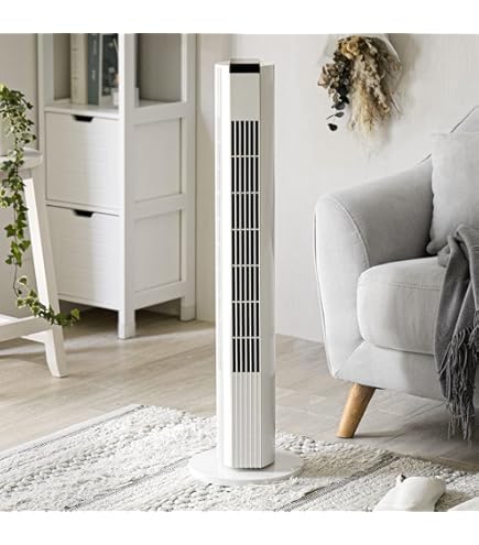 Amazon | ZEPEAL ゼピール リモコン付タワーファン DT-TK120M ホワイト