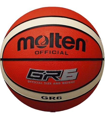 Amazon | モルテン(molten) バスケットボール 練習球 人工皮革 6号球