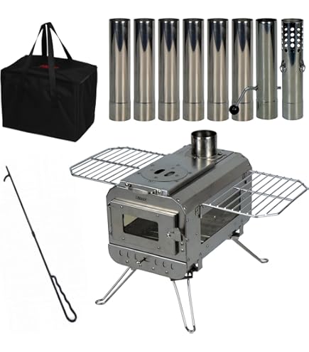 Amazon | ロゴス(LOGOS) miniたき火ストーブ 81064082 ステンレス鋼