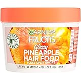 Garnier Fructis Hair Food Glossy Pineapple Multi Use Treatment, Mask For Long Dull Hair, 390ml