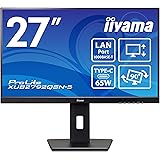 iiyama モニター ディスプレイ 27インチ WQHD USB Type-C IPS方式 高さ調整 角度調整 縦回転 HDMI DisplayPort LANポート 3年保証 国内サポート XUB2792QSN-B5