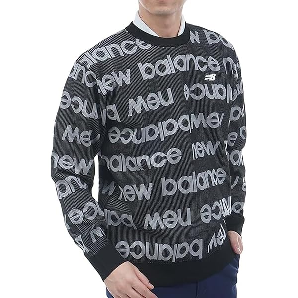 Amazon | [ニューバランス] ゴルフ メンズ クルーネックニット (14G