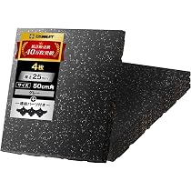 Amazon.co.jp: GYMMAT ゴムマット 50cm×50cm×25mm グレー 4枚セット