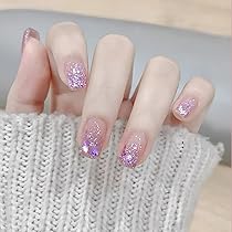 Amazon | ネイルチップ 付け爪 チップ 3D リボン付き 24枚 手作り