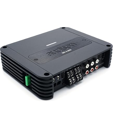 美品　audison SR 4 アンプ　オーディソン カーAVプレス-クルマ・音楽・旅・カーナビ・カーオーディオの