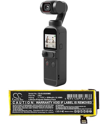 Amazon | CS 交換用バッテリー DJI Osmo Pocket 2 Osmo Pocket