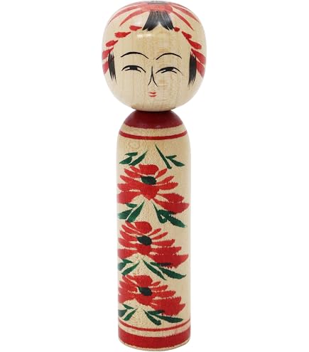 D-3 こけし 伝統工芸 民芸品 郷土玩具 # 鳴子こけし 弥治郎こけし 木製 Amazon | 日本製 日本のお土産 こけし 12.1cm(4寸) 伝統工芸 手作り