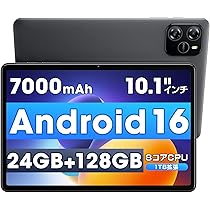 Amazon.co.jp: タブレット 10インチ 【Android 16 AI最適化OS フイルム