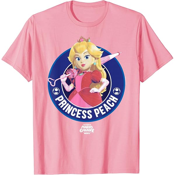 Amazon | USJ マリオ ピーチ姫 Tシャツ ユニセックス S.M.L.XL