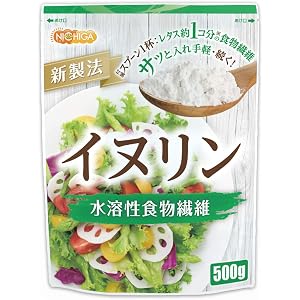 イヌリン 500g 水溶性食物繊維 新製法高品質 いぬりん キクイモやチコリに多く含まれています [01] NICHIG…