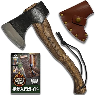 斧 大小 鉈 ケース付　土佐　豊国作 最高級鋼　210mm 山林道具 セット まとめて 斧 鉈 薪割り 枝打 手打 山師 林業 大工道具 古道具 (HD946awxY) 斧 大小 鉈 ケース付 土佐 豊国作 最高級鋼 210mm 山林道具 セット