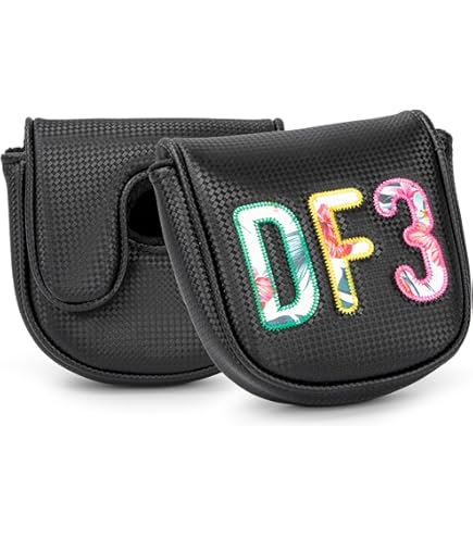 Amazon.co.jp: ゴルフパターカバー DF3 マレットパターヘッドカバー