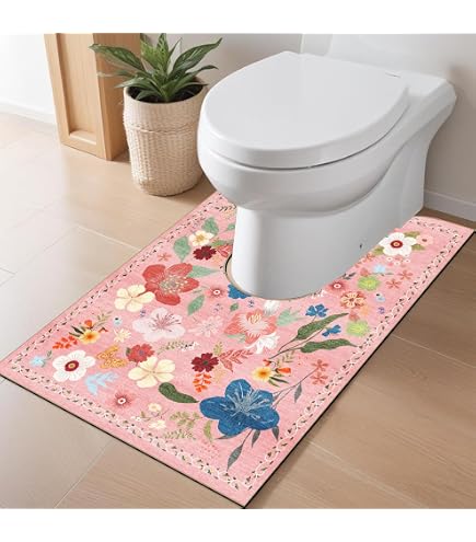 Amazon｜オカ(OKA) フローリア トイレマット ロング 約75cm×63cm