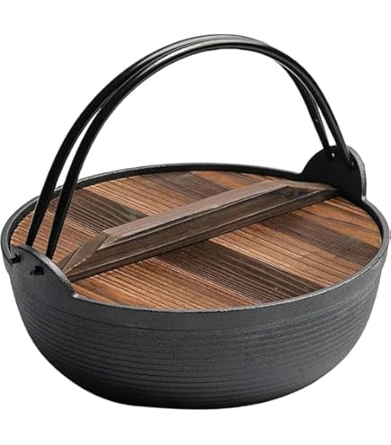 Amazon｜池永鉄工(Ikenaga Iron Works) 深型鍋 18cm 1L ガス火専用 木