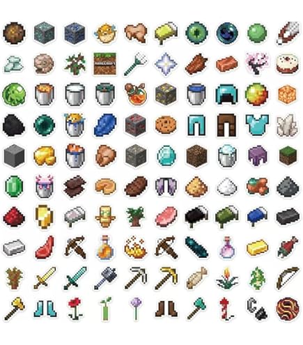 Amazon | マインクラフト ステッカーパッド 4枚 200枚以上 | シール