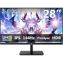 Amazon.co.jp: Z Z-Edge(ゼロエッジ) 4Kモニター 28型 ゲーミング