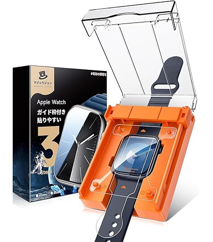 Amazon.co.jp: MAGIC JOHN 液晶 保護フィルム 45mm Apple Watch 7/8/9