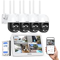防犯カメラ 4Kカメラ10インチモニター 4TB HDDセット Amazon.co.jp: 【4K画質・フルカラー撮影】H.View ドーム型 防犯