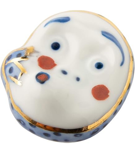 Amazon｜TAMAKI 箸置 おかめ 白 3.8×3.7×1.2cm 日本製 T-753606