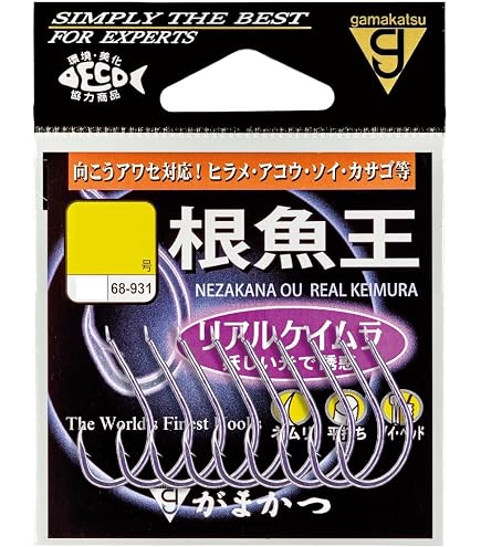 Amazon | がまかつ(Gamakatsu) ケン付真鯛 フック 金 12号 釣り針