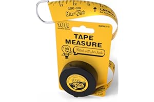 UK | Fact Filled Tape Measure | 3m Double Sided Tape | Novelty Gifts for Boys & Boys Birthday Gifts | Measuring Tapes for Sto