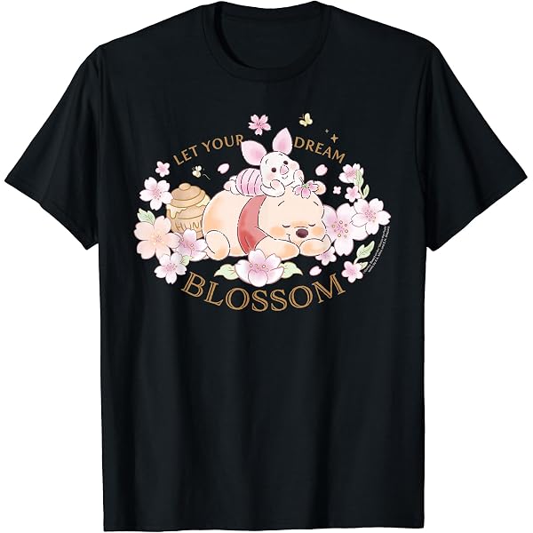 Amazon | ディズニー くまのプーさん 100エーカー 木製 誕生日 Tシャツ