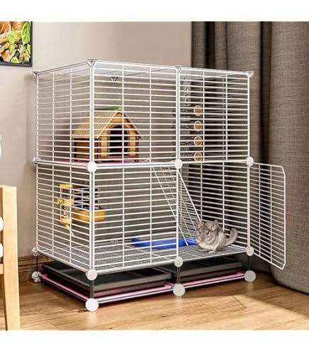 Amazon | 「組立完成品発送」チンチラゲージセット 小動物飼育ケージ