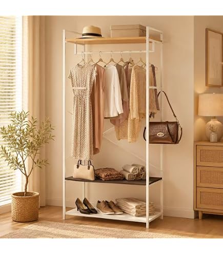 Amazon｜パイプハンガーラック ハンガーラック スリム 洋服ラック