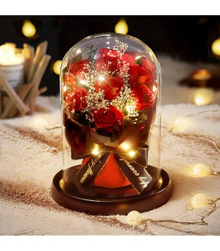 Amazon.co.jp: LEDルミナスバルーン ローズブーケ フラワー 花束 造花