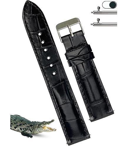 Amazon.co.jp: ミモザ時計バンド クロコマット[クロコダイル/マット