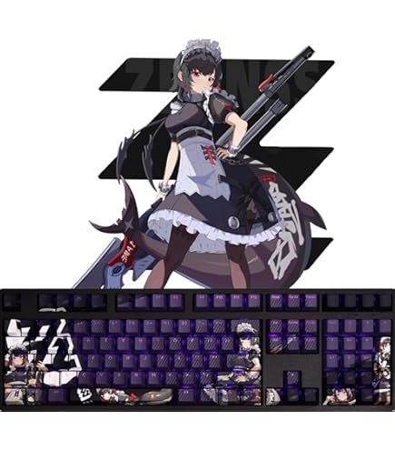 Amazon | PBT メカニカルキーキャップ アズールレーン 周辺 チェシャー