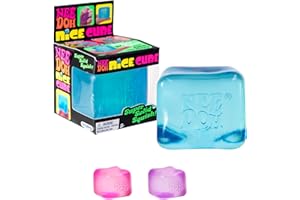 NeeDoh Nice Cube - Sensory Squishy Fidget Toy, Stress Relief, Soft & Firm Feel, Returns to Square Shape, Assorted Colours