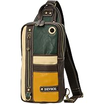 Amazon | DEVICE トリコ ボディバッグ -グリーン/マスタード