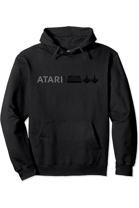 Amazon | Atari クラシックレッドブロックロゴ パーカー | トレーナー