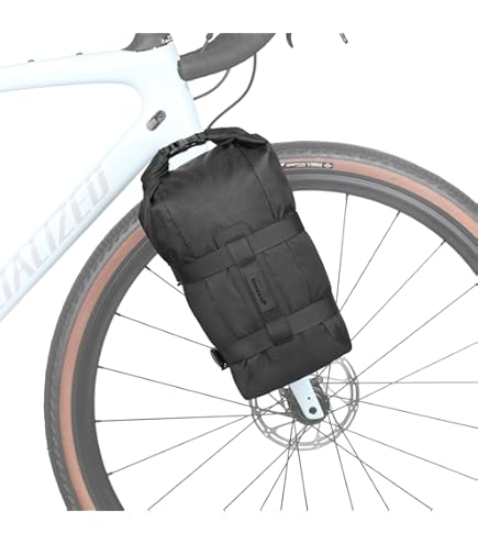 自転車 フォークバッグ ラック不要 ワンタッチ 完全防水 取付具付 4Lペア Amazon | Rhinowalk 自転車フォークパック 防水 フロント