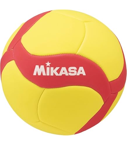 Amazon | [ミカサ] バレーボール バレー練習球4号 V460W-OP YBL 4号