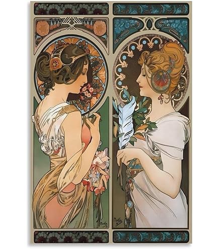 Amazon.co.jp: Alphonse Mucha アルフォンス・ミュシャ 四季変化