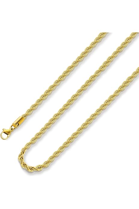 Lifetime Jewelry 2MM Rope Chain 24K 