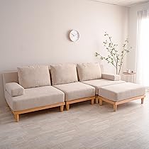 【美品・ヘタレなし！】３人がけソファ オットマン付き 全品最大1000円クーポン配布中！】ソファ ソファーベッド 3人