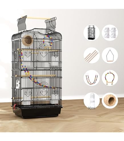 Amazon | 鳥かご バードゲージ 鳥小屋 大型 複数飼い セキセイインコ