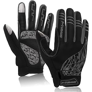 F-TUBAME® 手袋 防寒 グローブ サイクルグローブ 3D 立体 自転車グローブ サイクリンググローブ 衝撃吸収パ…
