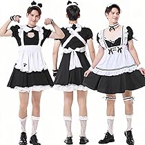 メイド衣装新品サイズ4XL、男性も購入可 dokuichigo_di053226