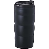 HARIO (ハリオ) タンブラー フタ 付き V60 ウチマグ 真空二重 ステンレス 350ml ブラック VUW-35B