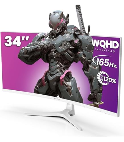 【開封・未使用】 CRUA 34インチ ゲーミングモニター WQHD 165HZ Amazon.co.jp: CRUA 34インチ WQHD 165Hz IPS ウルトラワイド