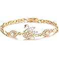 [Richapex] ブレスレット AAAクリスタル 18金 ゴールド フィルド ジュエリー Czダイヤモンド 18K Yellow Gold Filled レディ